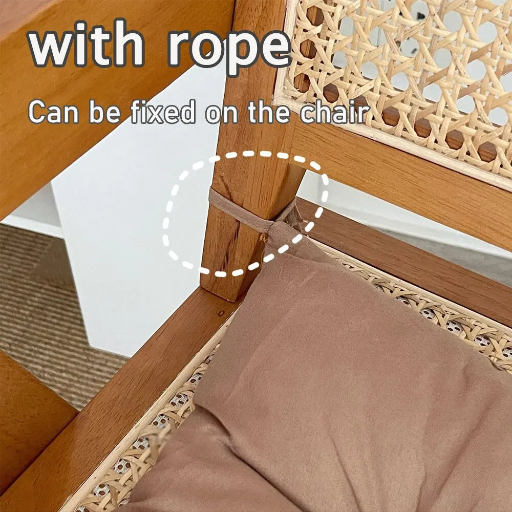 Linen Cushion Pearl Cotton Square Stool Backrest Pillow Home Office Computer Chair Protective Mat Seat Pad Buttocks Chair 2030