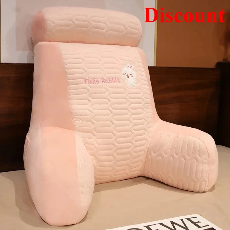 New Ice Shreds Pillow Panda Increase in Height Lumbar Support Detachable Washable Cushion Student Dormitories Bed Backrest